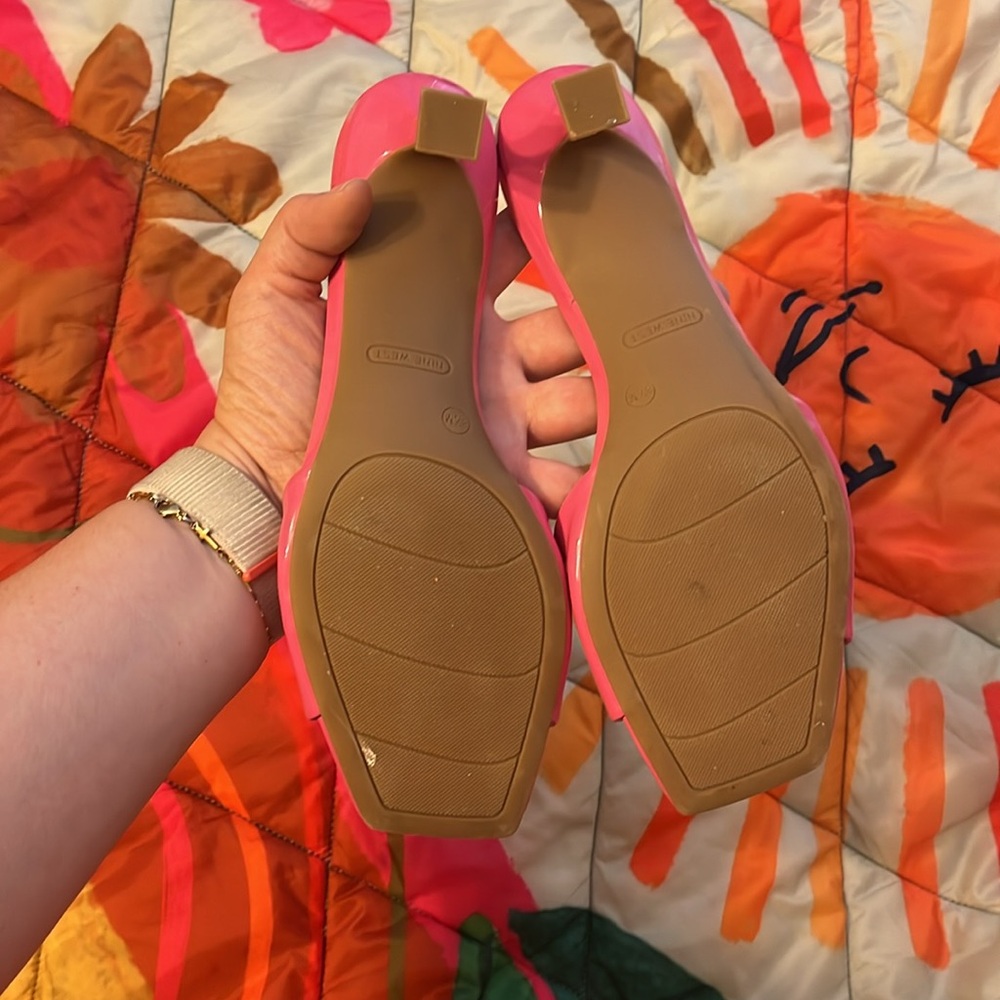 Nine West Barbiecore Mules NWOT - Picture 4 of 7
